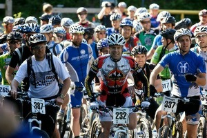 Two hundred anxious racers, ready for the resurrection.  Photo by Joe Sales