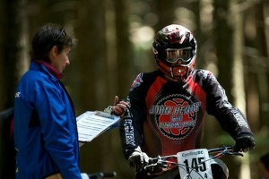 Moments before the drop-in with Bicycle Paper's own Claire Bonin officiating. 