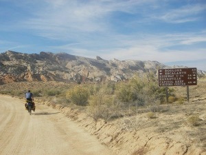 Boulder, Utah - "only" 42 miles to go. Photo by Darren  Dencklau
