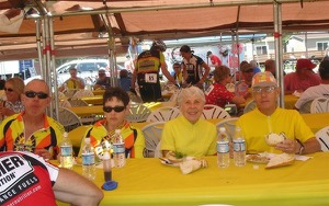 Cycling, and eating, for a cause. 