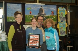Barb Culp, Katie Ferguson, David McLean and Norma Stevely.  Photo by Bicycle Paper