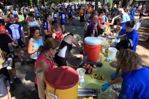 Droves of cyclists and their entourages travel each weekend to take part in various events, such as the Courage Classic (August 7-9). The money they spend is substantial and a boost for any community they visit.  Photo courtesy of Courage Classic 