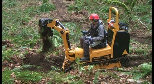 The ST240, a singletrack trail building machine. Photo courtesy of NW Trail Alliance 
