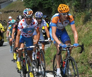 Climbing during stage 16. Photo courtesy of Garmin-Transitions/Slipstream 
