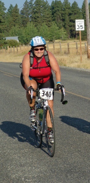 Simone during the 2005 Courage Classic.  Photo by Bicycle Paper