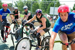 Exciting and fast-paced, bike polo has become extremely popular in the Northwest, which was well represented at last year's North American Championships in Madison, Wisconsin.   Photo courtesy of Leslie De Lorenzo 