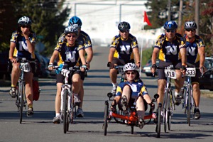 Some of the members of Team Navy during last year's ride. 
