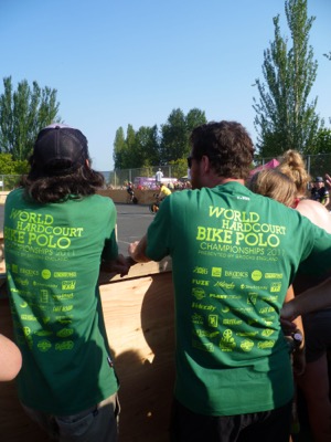 Spectators wearing this year's WHCBP T-shirts.  Photo by Darren  Dencklau