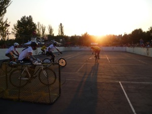 East Van's "Crazy Canucks" in the driver's seat before the sunset. Photo by Darren  Dencklau
