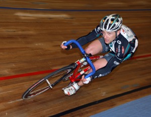 Kirk O'Bee on the velodrome. Photo by Greg Descantes