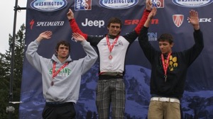 Varsity Boys podium. Photo courtesy of Laurie O'Brien 