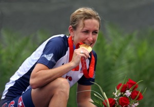 Kristin Armstrong Gold Medal 2008 Photo by Canadian Cyclist