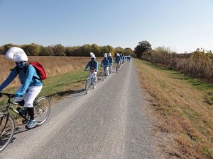 Smurfs on the Monster Bike Bash. Photo by Joe Kurmaskie