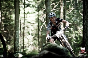 Aaron Ellwel of Twin Six found a few smiles during the second day on the Sunshine Coast. Photo by BC Bike Race 