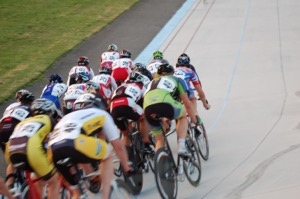 With back to back high level track events in Portland and Redmond, the best racers in the nation converged on the Northwest in July, providing exciting racing action and setting multiple records.  Photo by Bicycle Paper