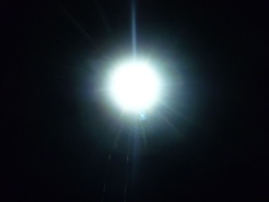 Blinded by the light.  Photo by Bicycle Paper
