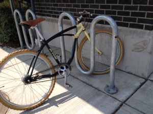 Installed too close to the wall, this wave rack doesn't provide good support either. Photo courtesy of Sportworks 